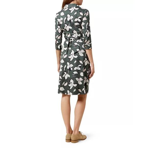 Hobbs London  Cut From Effortless Cotton Val Printed Dress  Size 2 - Picture 2 of 15
